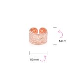 Set of 4 Boho Celtic Knot Triskele Ear Cuff Cartilage Earring Rose Gold Plated - Image 4