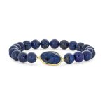 Stacking Stretch Bracelet Lapis Amethyst Turquoise Hearts