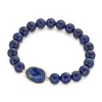 Stacking Stretch Bracelet Lapis Amethyst Turquoise Hearts - Image 3