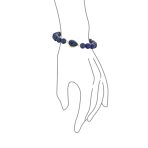 Stacking Stretch Bracelet Lapis Amethyst Turquoise Hearts - Image 7