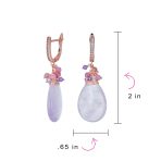 Boho Fashion Dangle Earrings Crystal Beads Gemstone Accents - Image 4