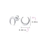 Western Jewelry Boho Tribal Style Stud Earrings with Crescent Moon Design - Image 8