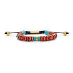 Boho Gemstone Strand Bracelet Turquoise TigerEye Jasper Jade