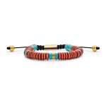 Boho Gemstone Strand Bracelet Turquoise TigerEye Jasper Jade