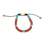 Boho Gemstone Strand Bracelet Turquoise TigerEye Jasper Jade - Image 3