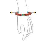 Boho Gemstone Strand Bracelet Turquoise TigerEye Jasper Jade - Image 6