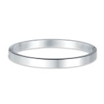 Channel Set White CZ Stackable Bangle Bracelet Gold Plated Stainless Steel - Image 4