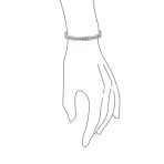Channel Set White CZ Stackable Bangle Bracelet Gold Plated Stainless Steel - Image 6