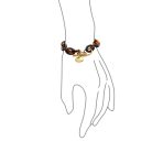 Brown Golden Acrylic Leopard Tortoise Shell Link Bracelet - Image 3