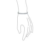 Alternating Marquise Shape Cubic Zirconia CZ 25 CTW Statement Tennis Bracelet - Image 13
