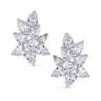 Bridal Marquise Leaf CZ Clip-On Earrings Silver Plated for Weddings and Proms - Image 2
