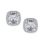 Traditional 2CT Round CZ Solitaire Halo Clip-On Earrings GoldSilver Non-Pierced - Image 8