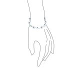 Good Luck Amulet Turkish Translucent Green Glass Evil Eye Bracelet .925 Sterling Silver 7.5 Inch - Image 39