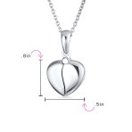 BEST MOM Word Angel Wing Heart Locket Pendant Necklace .925 Sterling Silver - Image 5