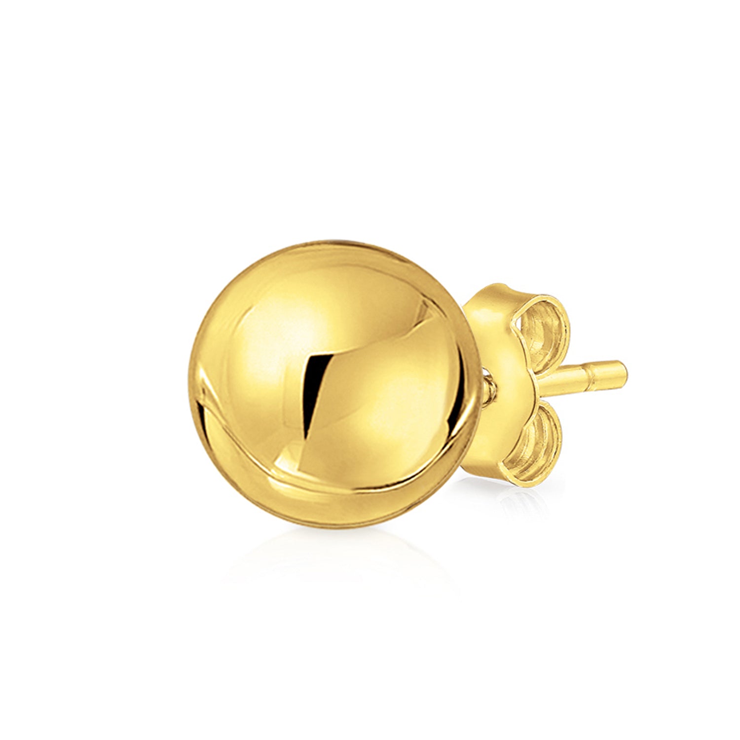 cartilage-ear-lobe-bead-gold-earring_sstr-14kbe3-4mm-1p_1 Tiny Hollow Cartilage Ear Stud 14K Gold Ball Earrings in 3MM 4MM 5MM - Image 1