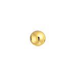 Tiny Hollow Cartilage Ear Stud 14K Gold Ball Earrings in 3MM 4MM 5MM - Image 2