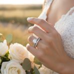 1 CT Canary Yellow Solitaire CZ Cubic Zirconia Engagement Ring Set & Eternity Band Sterling Silver - Image 4