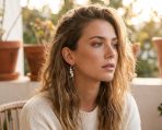 Trendy Moon Stars Dangling Charm Crescent Large Hoop Stud Earrings - Image 3