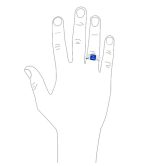 Traditional 3CT Blue Clear Cubic Zirconia CZ Square Solitaire Ring Pinky Ring Silver Plated - Image 6