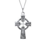Vintage Viking Love Knot Celtic Cross Pendant Necklace Sterling Silver Teens