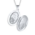 Irish Celtic Claddagh Locket Necklace for Teens Sterling Silver Photo Holder - Image 2