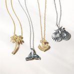 Nautical Whale Tail Pendant Necklace in Oxidized Sterling Silver for Sea Lovers - Image 5