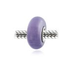 Smooth Opaque Murano Glass Charm Bead for European Bracelets Sterling Silver - Image 9