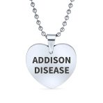 Blank Heart Shape Medical Identification ID Necklace Pendant Stainless Steel - Image 2