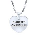Blank Heart Shape Medical Identification ID Necklace Pendant Stainless Steel - Image 4