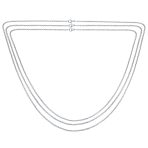 Set of 3 Thin 2.5MM Silver Gold Black Steel Rolo Chain Necklace 16, 18 & 24 Inch