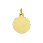 14K Gold Tiny Religious Medal Guardian Cherub Angel Pendant Necklace - Image 2