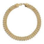 Panther Link Collar Necklace Bracelet Jewelry Set Gold - Image 2
