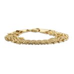 Panther Link Collar Necklace Bracelet Jewelry Set Gold - Image 4