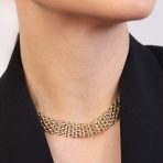 Panther Link Collar Necklace Bracelet Jewelry Set Gold - Image 5