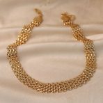 Panther Link Collar Necklace Bracelet Jewelry Set Gold - Image 7
