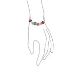 Christmas Rudolph Reindeer Nana Charm Bracelet European Beads Sterling Silver - Image 2