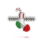 Festive Red Green Crystal Candy Cane Christmas Charm Bead for Stocking Stuffers - Image 2