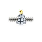 TwoTone 14K Plated Christmas Charm Bead for European Bracelets - Image 2