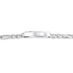 200 Gauge 8MM Heavy Sterling Silver Men's Figaro ID Bracelet - Image 6
