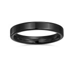 Plain Basic 3MM Thin Flat Wedding Band Ring Comfort Fit Titanium - Image 6