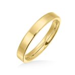 Plain Basic 3MM Thin Flat Wedding Band Ring Comfort Fit Titanium - Image 3