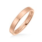 Plain Basic 3MM Thin Flat Wedding Band Ring Comfort Fit Titanium - Image 4