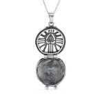 Vintage Style Celtic Round Claddagh Locket Necklace Pendant .925 Sterling Silver - Image 3