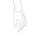 Classic Hand Knotted 8MM White Freshwater Cultured Pearl Strand Bracelet - Image 3