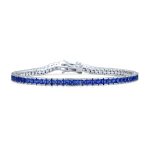 Bridal 10CT Princess Cut CZ Tennis Bracelet in Silver - Image 3
