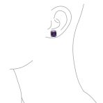 Traditional Large 7CT Emerald Cut CZ Clip-On Earrings Silver Plated Non-Pierced - Image 22