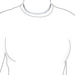 Modern Flat Contoured Collar Curved Statement Choker Necklace .925 Silver Sterling - Image 2