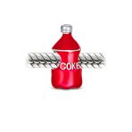 Soda Lover Red Enamel Coke Bottle Charm Bead for European Bracelets - Image 2