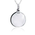 Spiritual Christian Eternal Circle Cross Pendant Necklace in Sterling Silver - Image 2