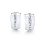Fashion 1 Row Crystal Wide Half Hoop Clip On Earrings Non Pierced Ears - Image 2